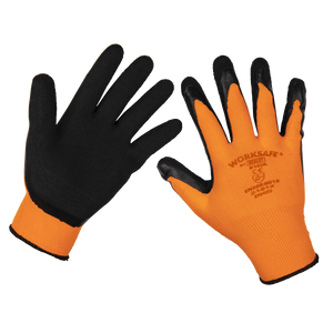 Sealey Foam Latex Grippa Gloves (Large) - Pack of 12 Pairs 9140L/12