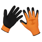 Sealey Foam Latex Grippa Gloves (Large) - Pair 9140L