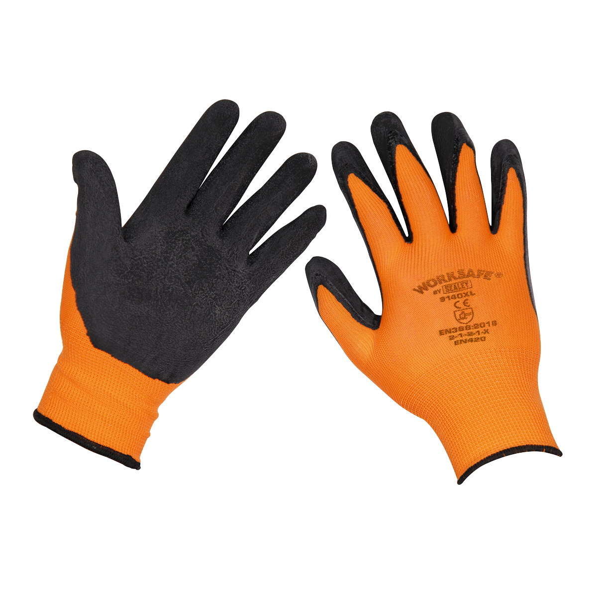 Sealey Foam Latex Grippa Gloves (X-Large) - Pack of 120 Pairs 9140XL/B120
