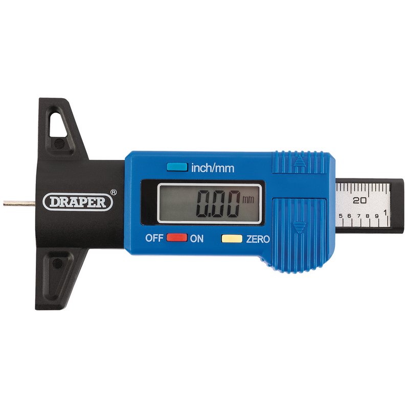 Draper Digital Tyre Tread Depth Gauge DRA-92224