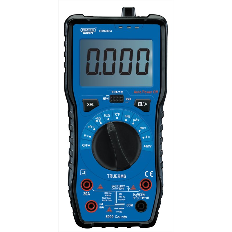 Draper Auto & Manual Ranging Digital Multimeter DRA-92433