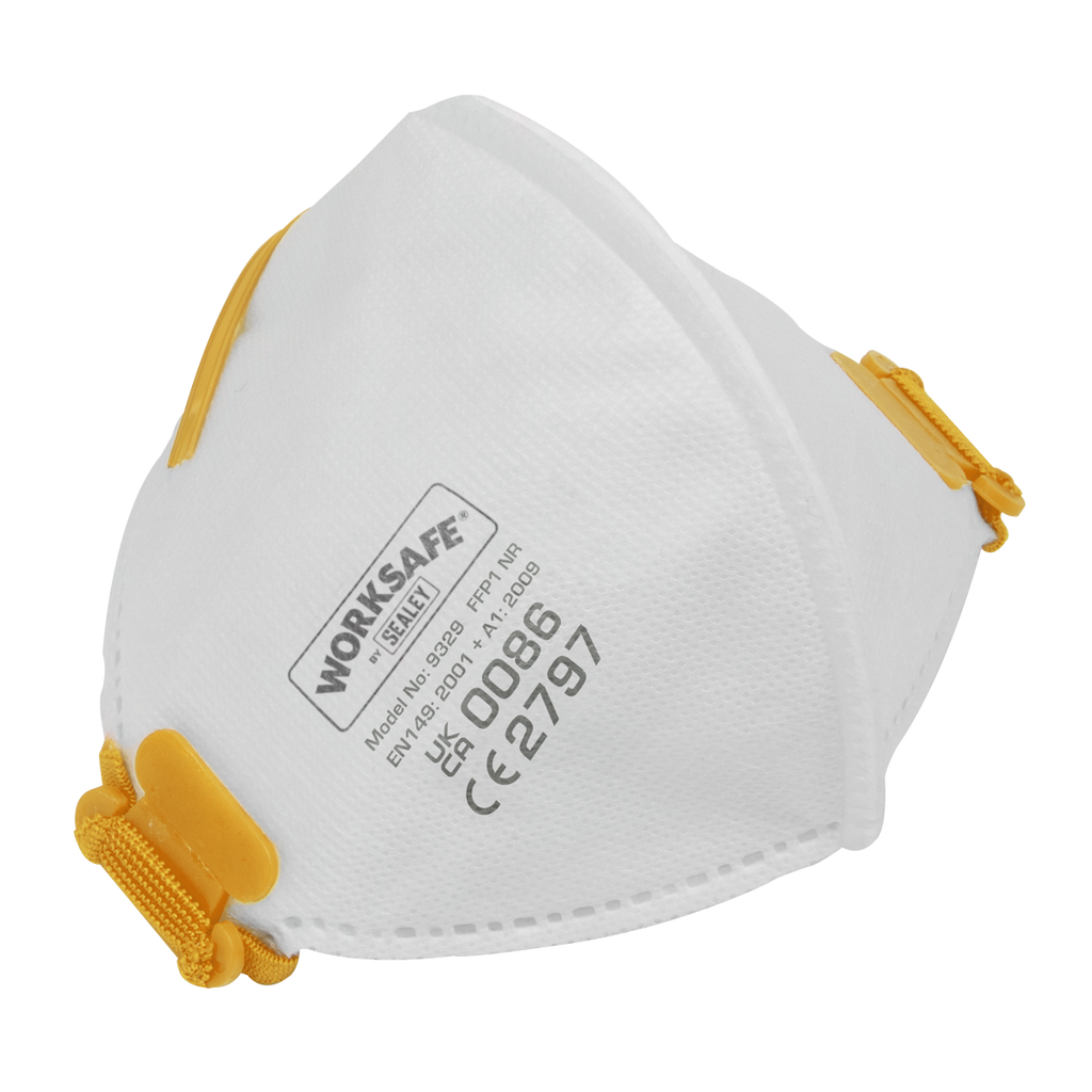 Sealey FFP1 Fold Flat Mask - Pack of 10 9329/10