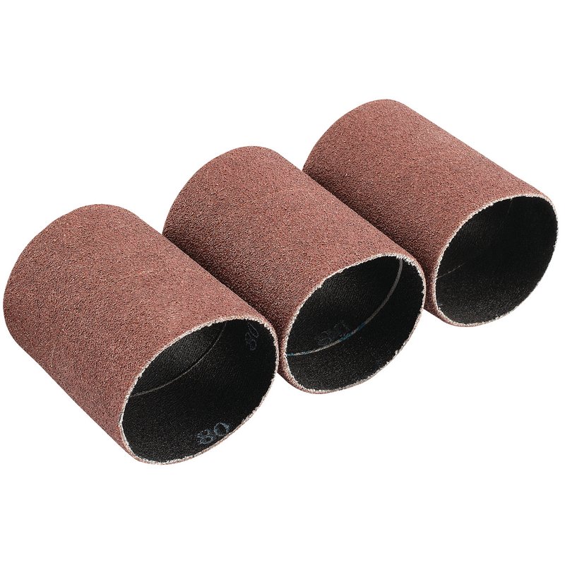 Draper Aluminium Oxide Sanding Sleeves, 45 x 60mm, 80 Grit (Pack of 3) DRA-93353