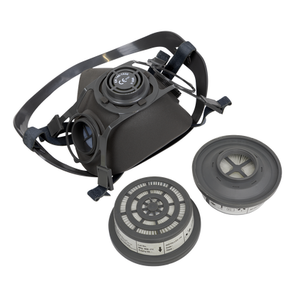 Sealey Half Mask with P3R Filter Cartridges 9360/62