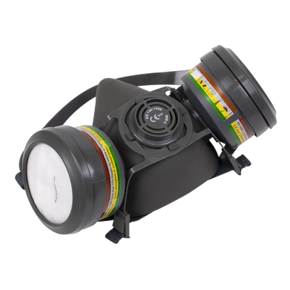 Sealey Half Mask with ABEK1 P2R Filter Cartridges 9360/63