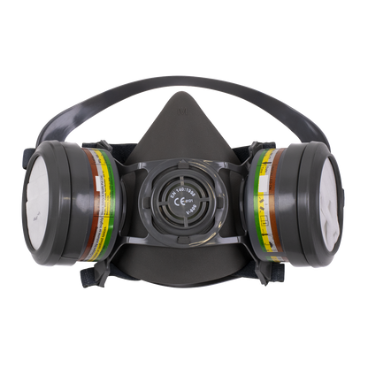 Sealey Half Mask with ABEK1 P2R Filter Cartridges 9360/63