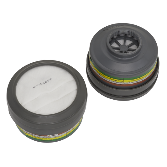 Sealey ABEK1 P2R Cartridge - Pack of 2 9363