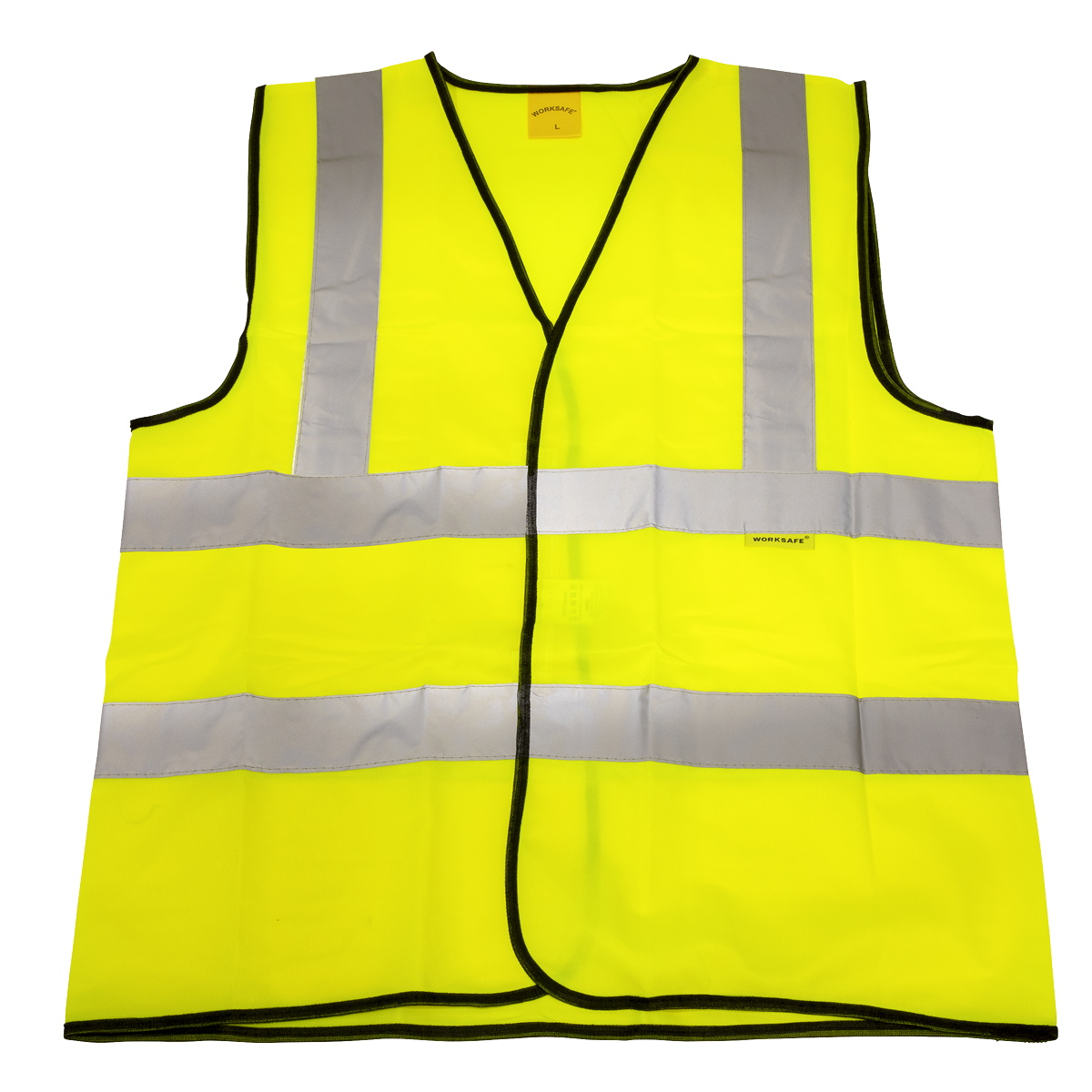 Sealey Hi-Vis Waistcoat (Site and Road Use) Yellow - Large 9804L