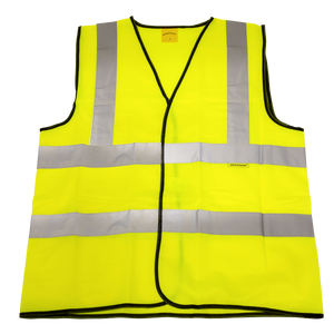 Sealey Hi-Vis Waistcoat (Site and Road Use) Yellow - Large 9804L
