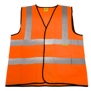 Sealey Hi-Vis Orange Waistcoat (Site and Road Use) - Large 9812l