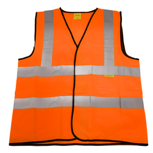 Sealey Hi-Vis Orange Waistcoat (Site and Road Use) - Medium 9812M