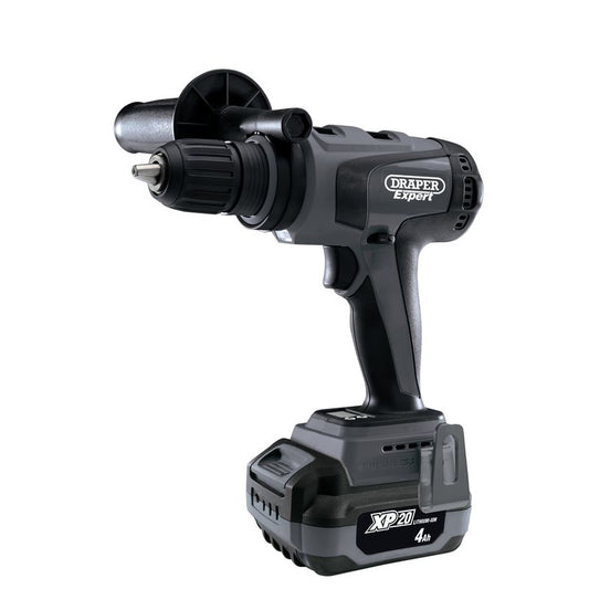 Draper XP20 20V Brushless Combi Drill, 135Nm, 1 x 4.0Ah Batteries and Fast Charger DRA-98965