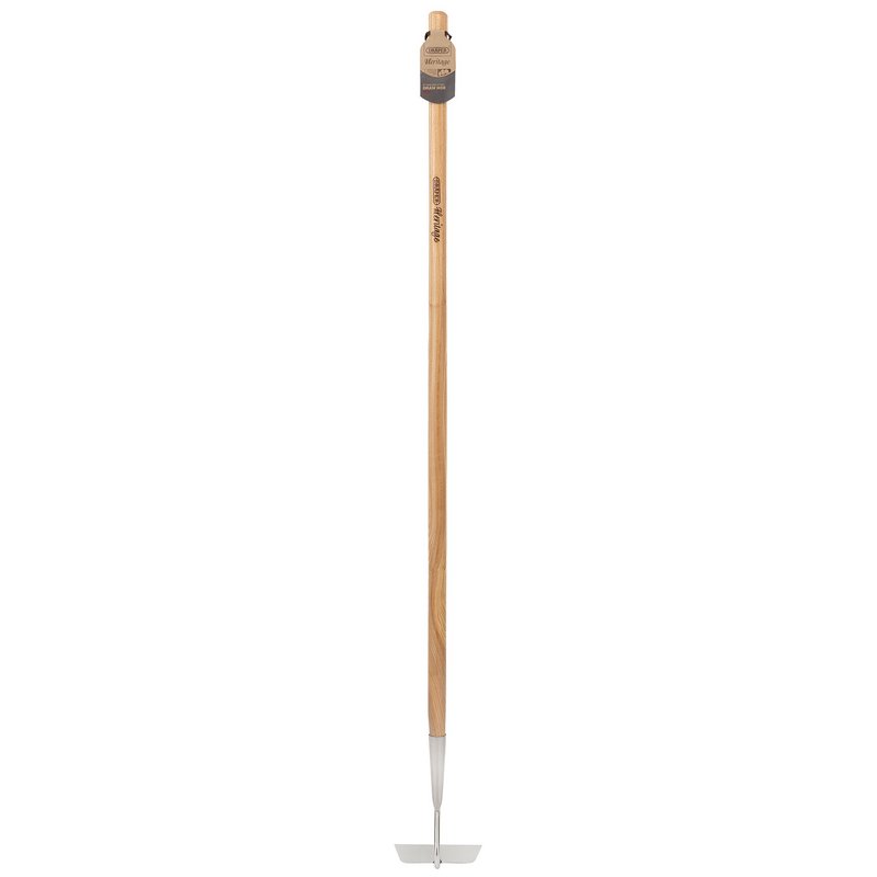 Draper Heritage Stainless Steel Draw Hoe with Ash Handle DRA-99018
