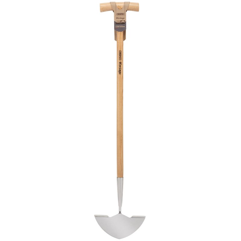 Draper Heritage Stainless Steel Lawn Edger with Ash Handle DRA-99021