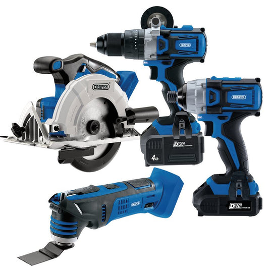 Draper D20 20V Carpenter/Joiner Cordless Tool Kit DRA-99243
