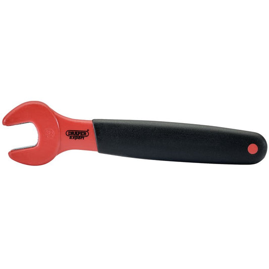 Draper VDE Approved Fully Insulated Open End Spanner, 15mm DRA-99473
