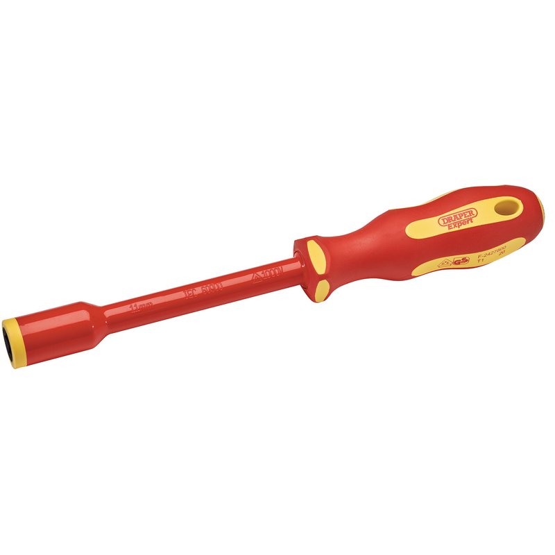 Draper Ergo Plus VDE Fully Insulated Nut Driver, 11mm DRA-99490