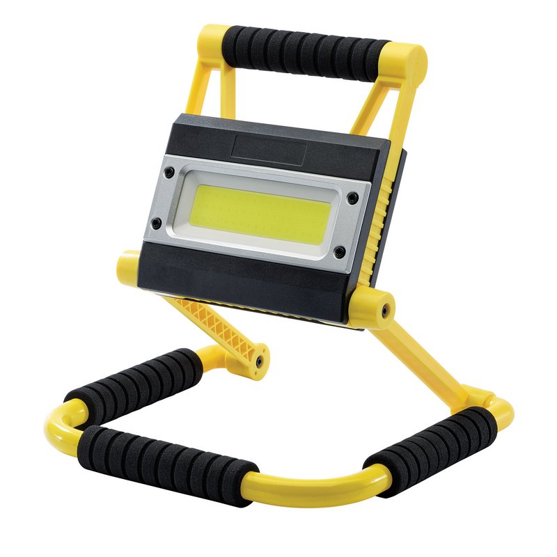 Draper COB LED Rechargeable Folding Worklight and Power Bank, 20W, 750 - 1,500 Lumens DRA-99707