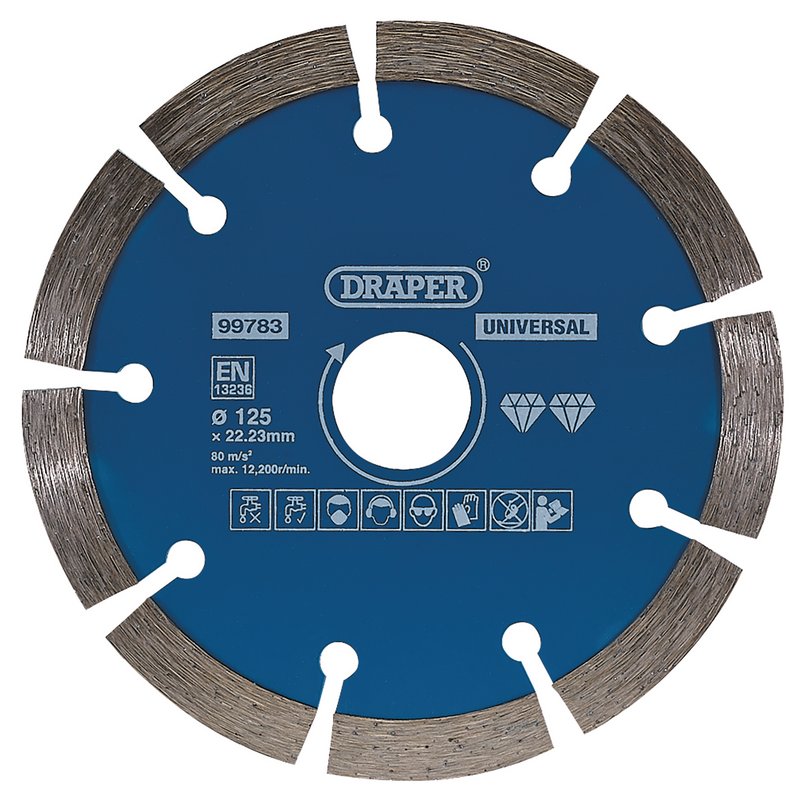 Draper Segmented Diamond Blade, 125mm DRA-99783