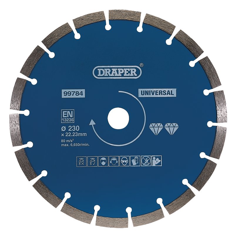 Draper Segmented Diamond Blade, 230mm DRA-99784