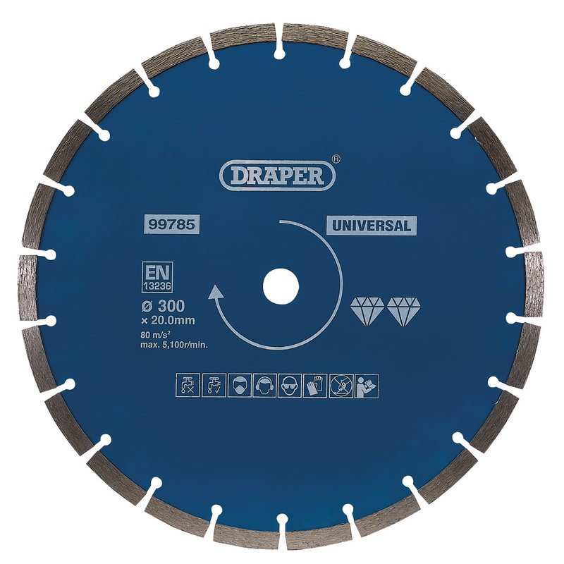 Draper Segmented Diamond Blade, 300mm DRA-99785