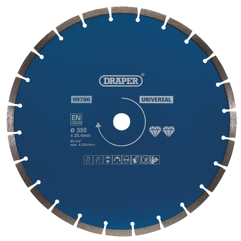 Draper Segmented Diamond Blade, 350mm DRA-99786