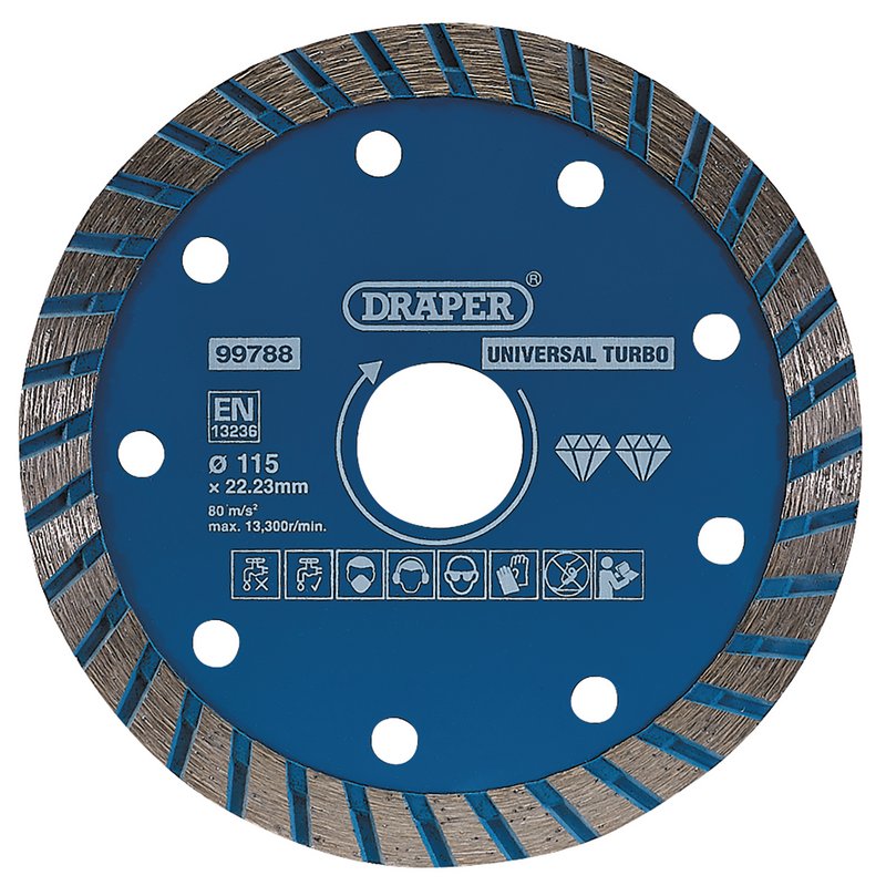 Draper Turbo Diamond Blade, 115mm DRA-99788