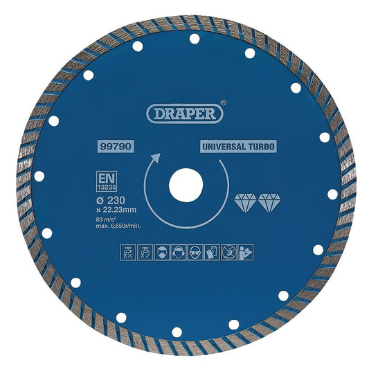Draper Turbo Diamond Blade, 230mm DRA-99790
