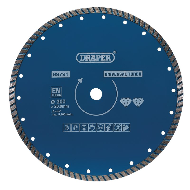 Draper Turbo Diamond Blade, 300mm DRA-99791