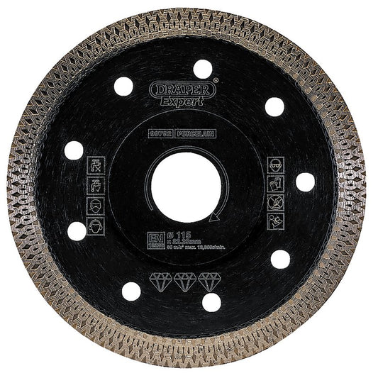 Draper Turbo-X Porcelain Diamond Blade, 115mm DRA-99792