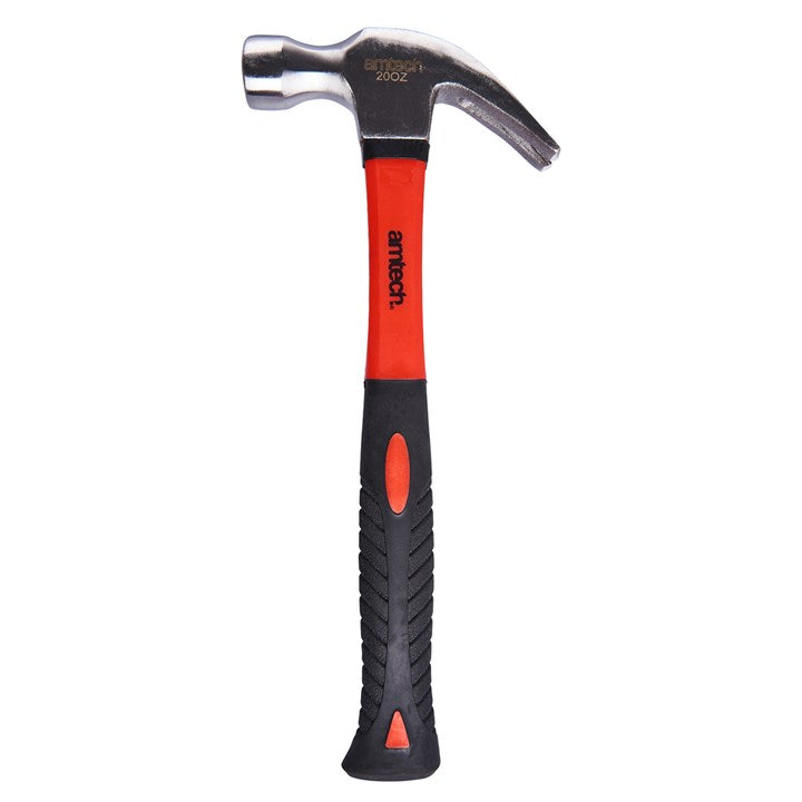 Amtech 20oz (560g) Claw hammer with fibreglass shaft A0270