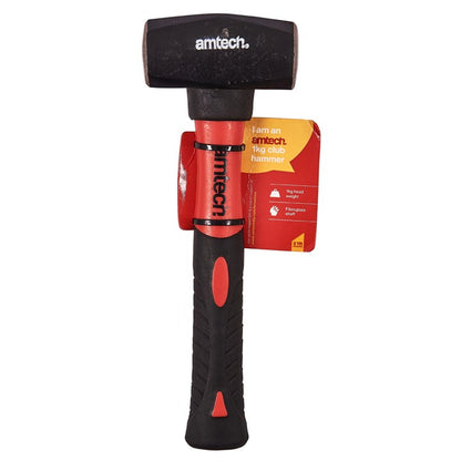 Amtech 35oz (1kg) Club hammer with fibreglass shaft A0450