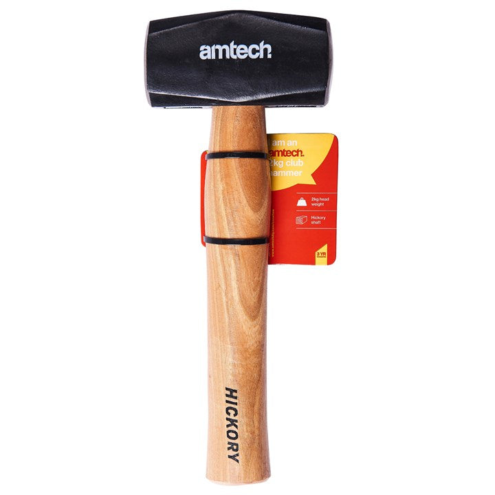 Amtech 70oz (2kg) Club hammer with hickory handle A0600
