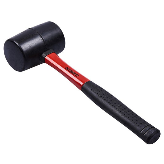 Amtech 16oz (450g) Black rubber mallet with fibreglass shaft A1580