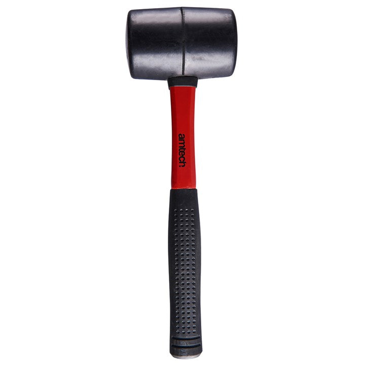 Amtech 16oz (450g) Black rubber mallet with fibreglass shaft A1580