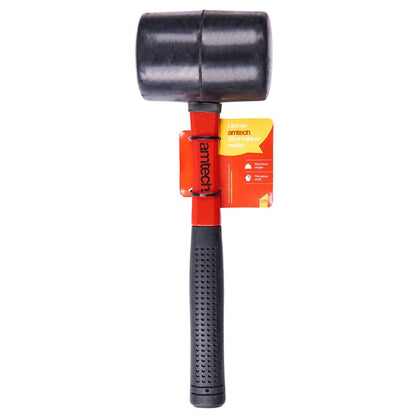 Amtech 32oz (900g) Black rubber mallet with fibreglass shaft A1585
