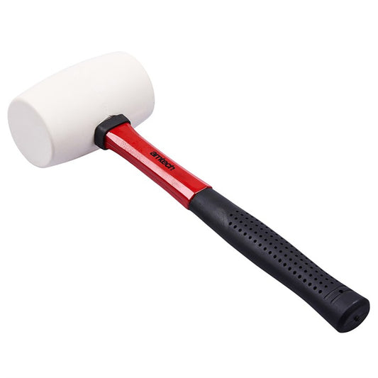 Amtech 16oz (450g) White rubber mallet with fibreglass shaft A1675