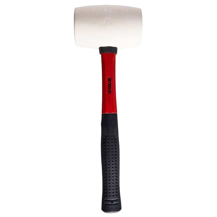 Amtech 16oz (450g) White rubber mallet with fibreglass shaft A1675