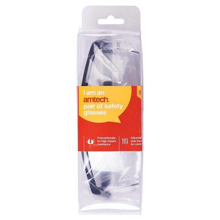 Amtech Safety glasses with clear lenses A3563