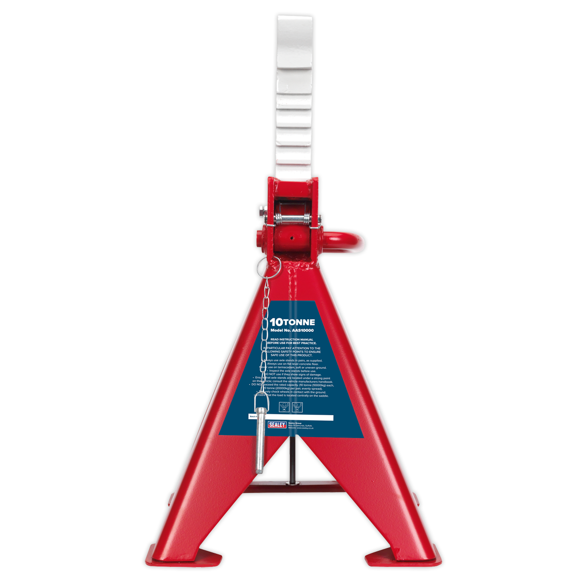 Sealey Auto Rise Ratchet Axle Stands (Pair) 10tonne Capacity per Stand AAS10000