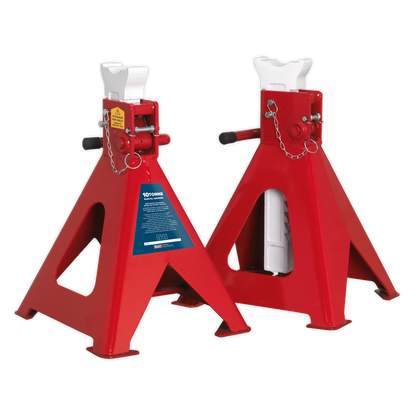 Sealey Auto Rise Ratchet Axle Stands (Pair) 10tonne Capacity per Stand AAS10000