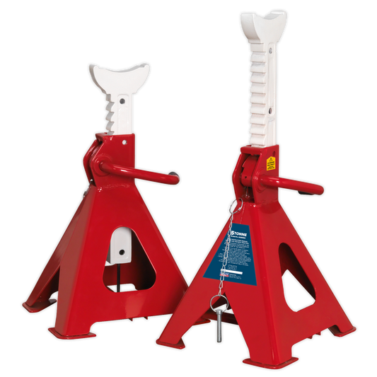 Sealey Auto Rise Ratchet Axle Stands (Pair) 5tonne Capacity per Stand AAS5000