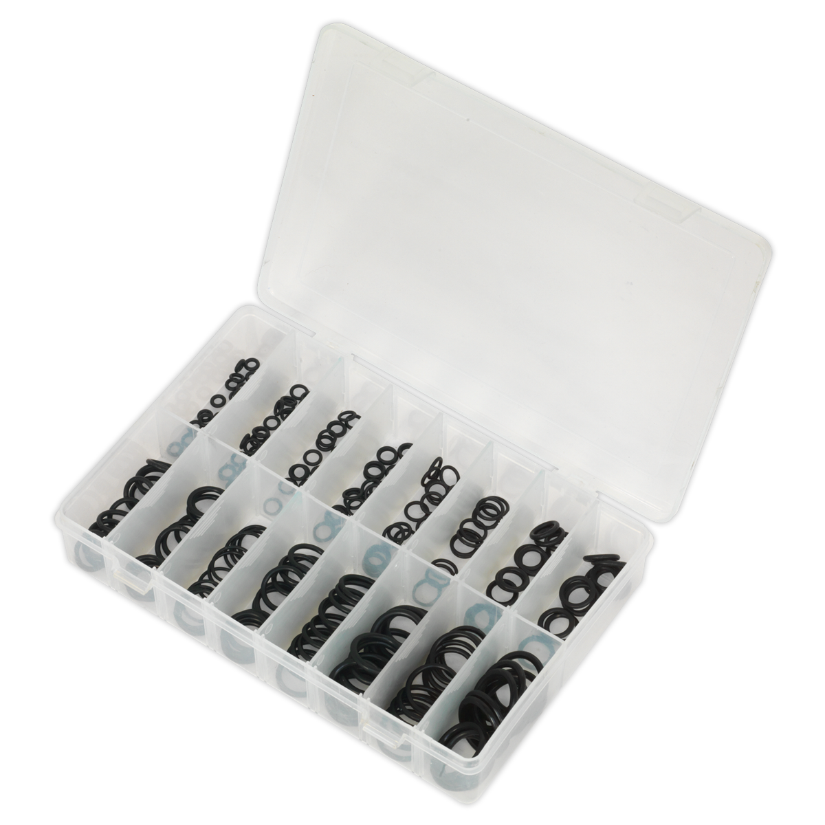 Sealey 225pc Rubber O-Ring Assortment - Metric AB004OR