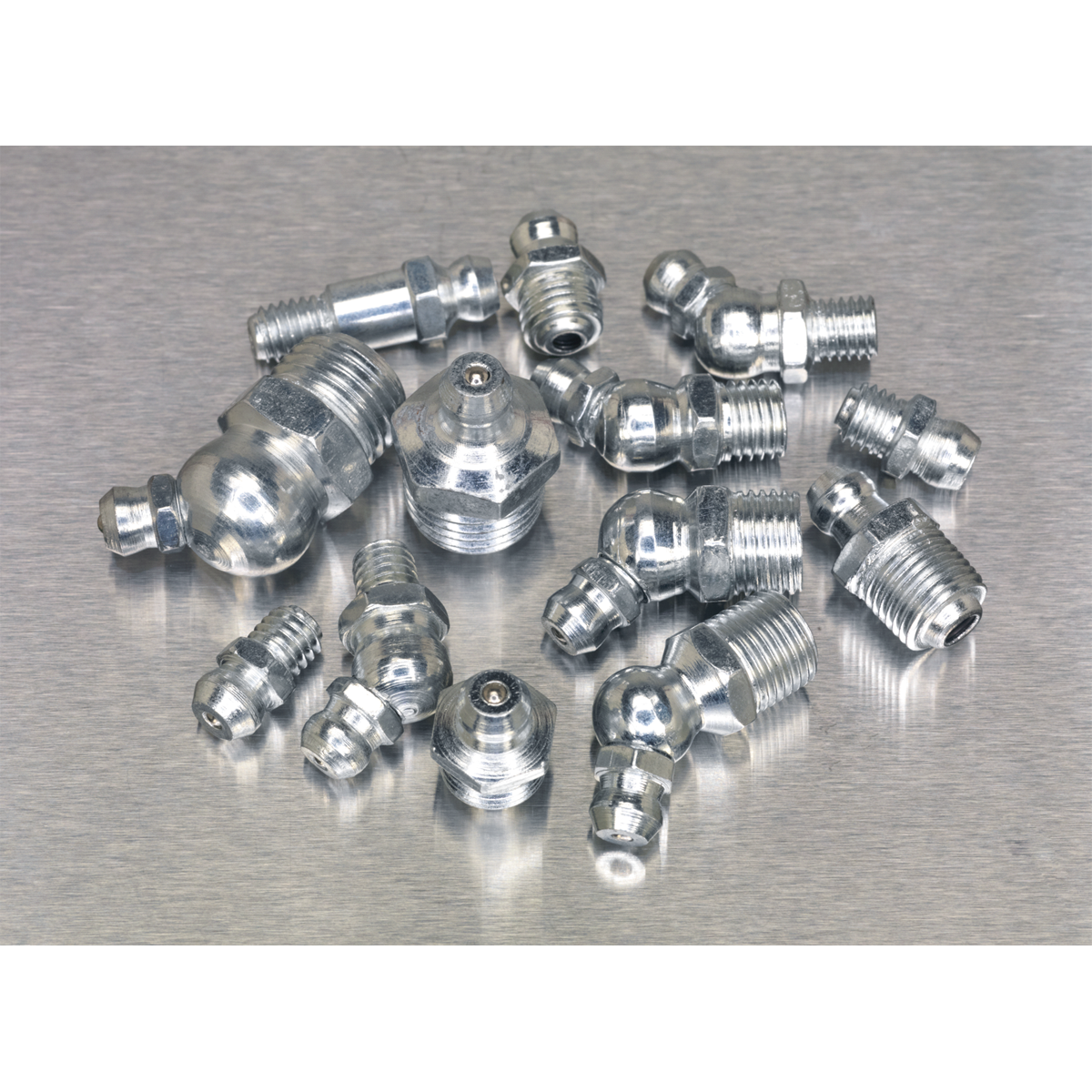 Sealey 130pc Grease Nipple Assortment - Metric, BSP & UNF AB009GN