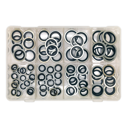 Sealey 88pc Bonded Seals Assortment - Metric AB010DS