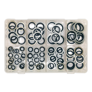 Sealey 88pc Bonded Seals Assortment - Metric AB010DS