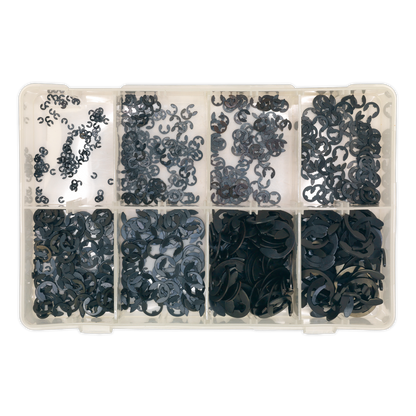 Sealey 800pc E-Clip Retainer Assortment - Metric AB012ER