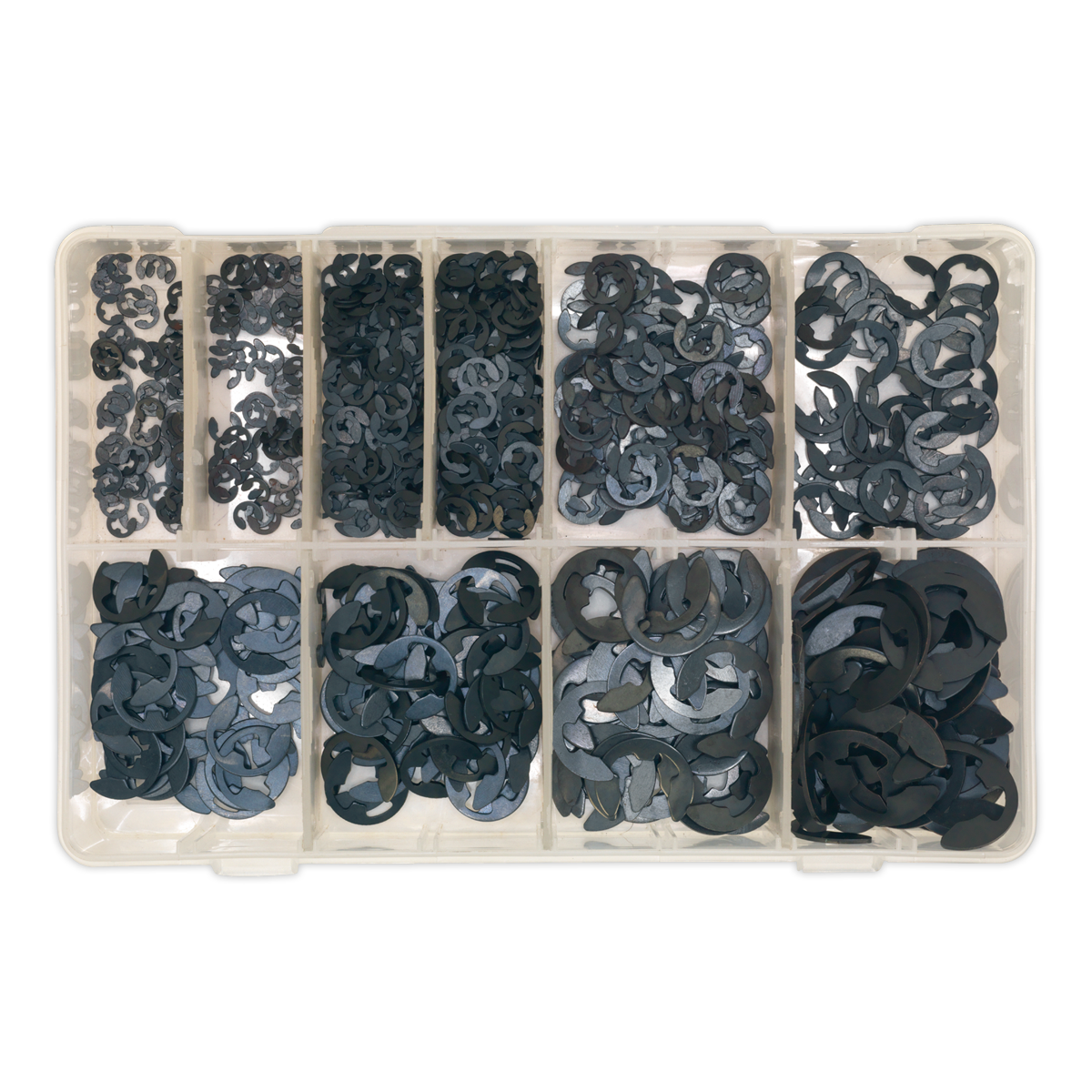 Sealey 800pc E-Clip Retainer Assortment - Imperial AB013ER