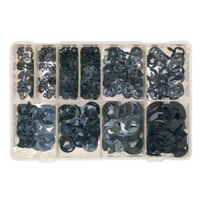 Sealey 800pc E-Clip Retainer Assortment - Imperial AB013ER