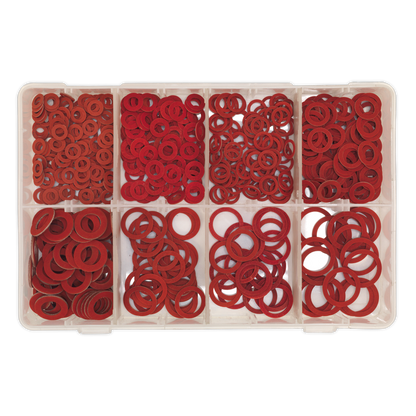 Sealey 600pc Fibre Washer Assortment - Metric AB014FW